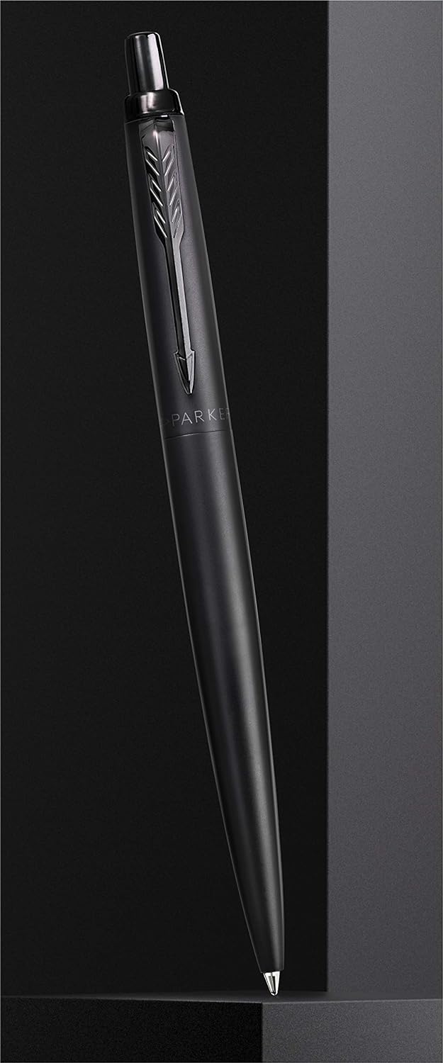 Parker Jotter XL Ballpoint Pen | Monochrome Matte Black | Medium Point | Blue Ink |