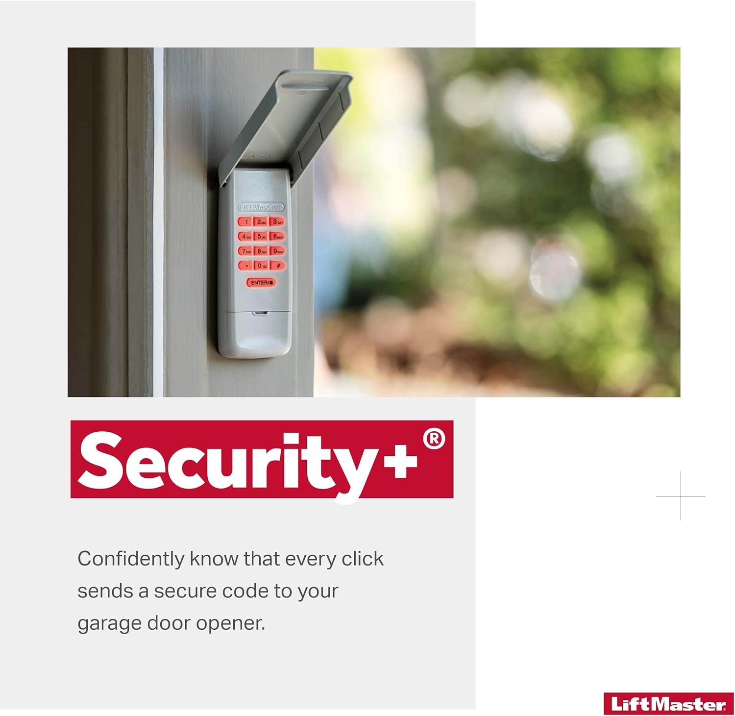 LiftMaster 878MAX Garage Door Keypad Wireless and Keyless Entry System for Easy Entry