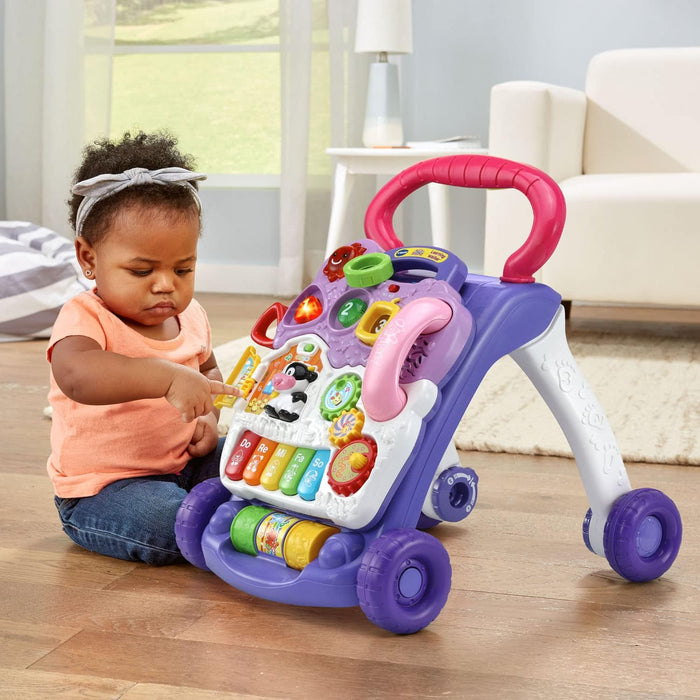 VTech Sit-to-Stand Learning Walker (Frustration Free Packaging - English Version), Purple