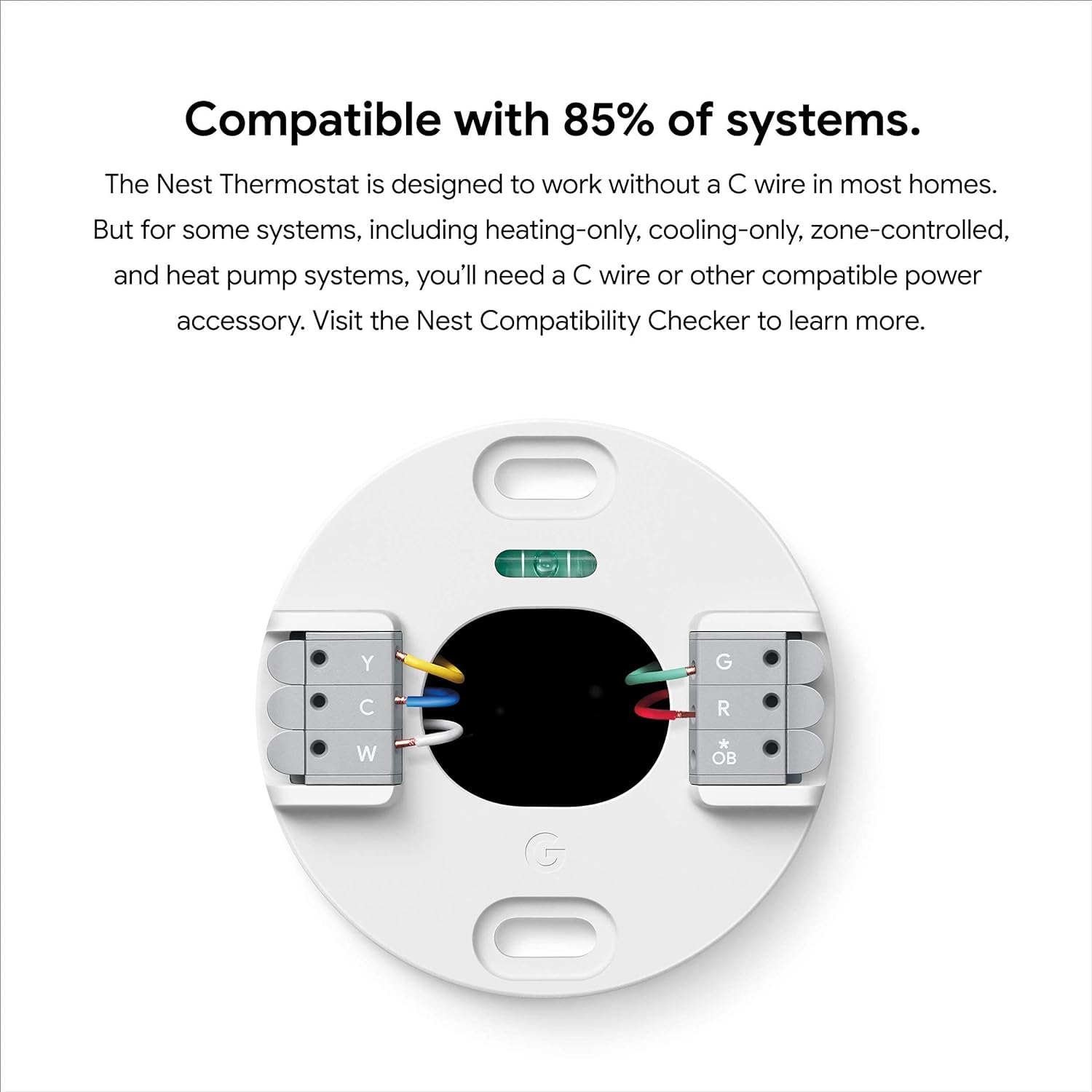 Google Nest Thermostat - Smart Thermostat for Home - Programmable WiFi Thermostat - Snow