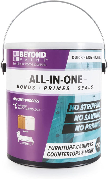 Beyond Paint All-in-One Refinishing Paint, No Sanding, Matte Finish for Cabinets, Countertops, Furniture and Doors, 1 Gallon, Nantucket
