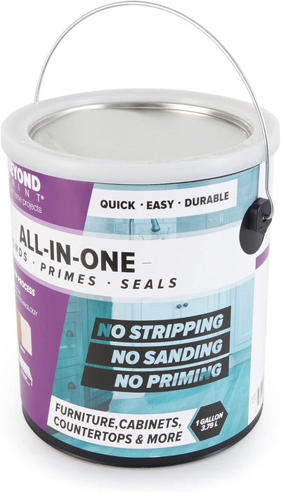 Beyond Paint All-in-One Refinishing Paint, No Sanding, Matte Finish for Cabinets, Countertops, Furniture and Doors, 1 Gallon, Nantucket