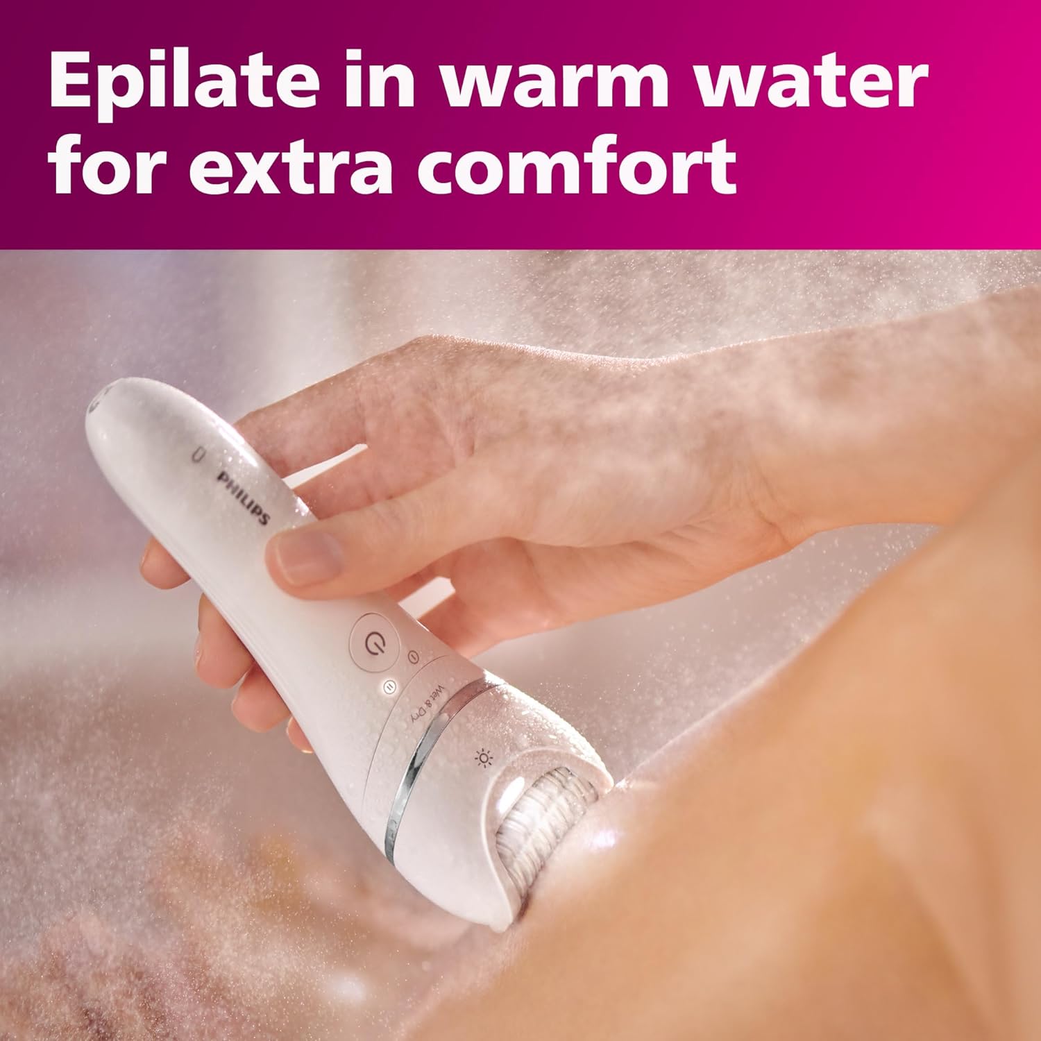 Philips Epilator Series 8000, Wet & Dry Epilator, BRE700/14