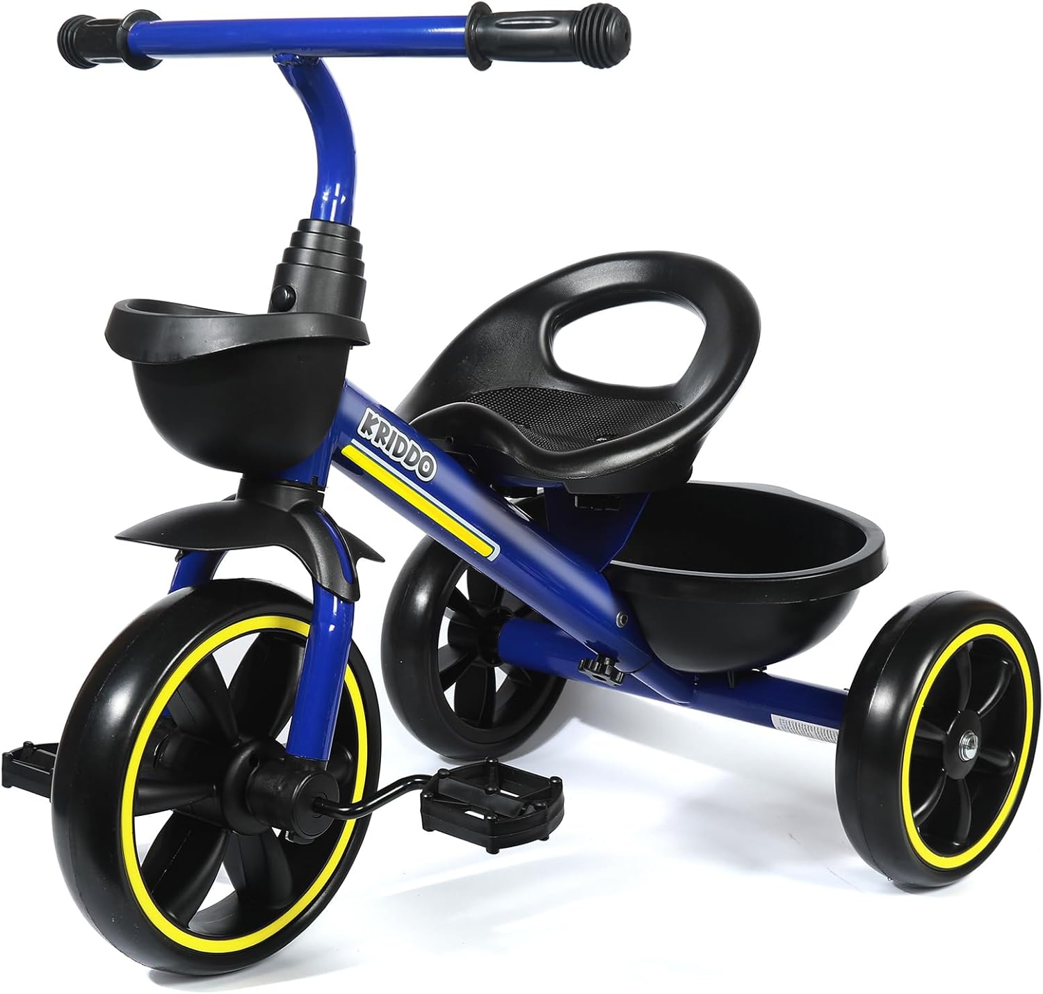 KRIDDO Kids Tricycles Age 24 Month to 4 Years, Toddler Kids Trike for 2.5 to 5 Year Old, Gift Toddler Tricycles for 2-4 Year Olds, Trikes for Toddlers, Blue