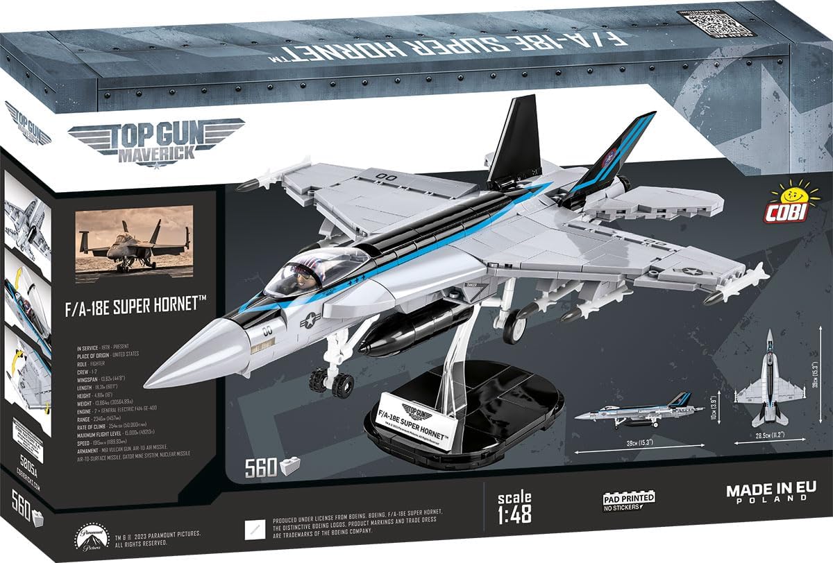 COBI 570pcs TOP Gun: Maverick F/A-18E Super Hornet - Model 5805