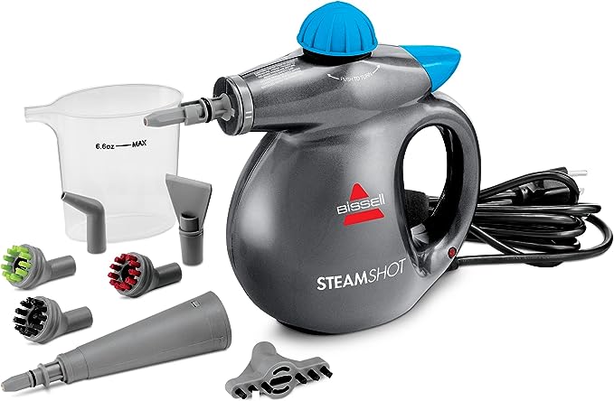 Bissell SteamShot Hard Surface Steam Cleaner with Natural Sanitization, Multi-Surface Tools Included to Remove Dirt, Grime, Grease, and More, 39N7V