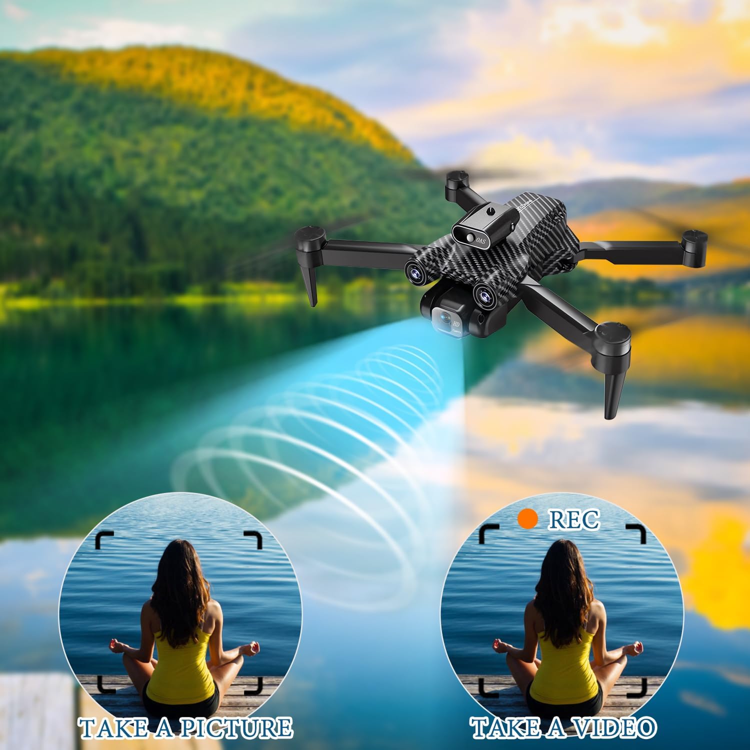 STEALTH BIRD 4K Drone for Adults Ultra Portable Lightweight Foldable High-end HD Drone