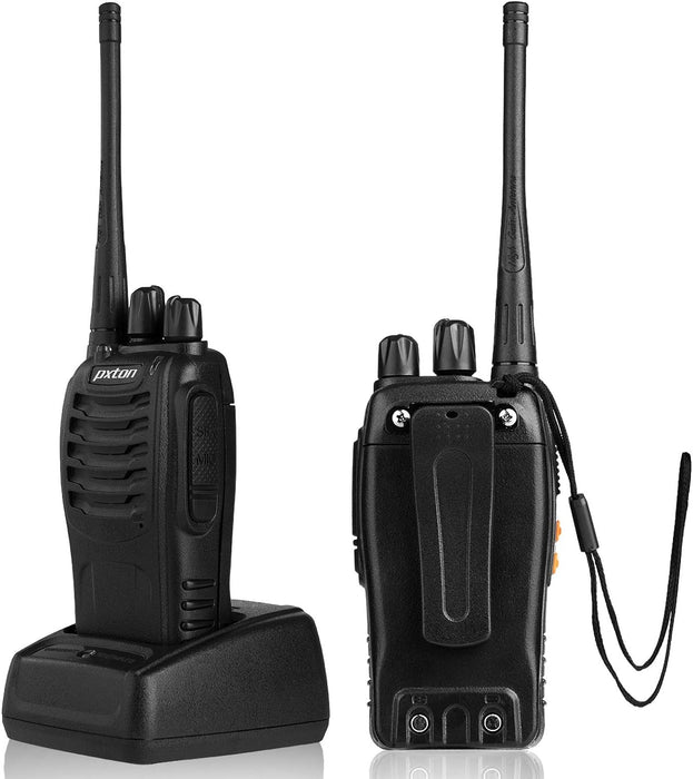 Walkie Talkies Rechargeable Long Range Two-Way Radios with Earpieces,2-Way Radios UHF Handheld Transceiver Walky Talky with Flashlight Li-ion Battery and Charger（2 Pack）