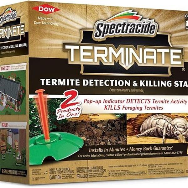 Spectracide Terminate Termite Detection & Killing Stakes, Kills Foraging Termites, Detects Term