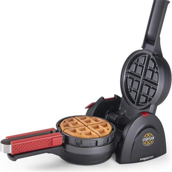 Presto 03512 Stuffler Stuffed Waffle Maker, Belgian, Large, Black