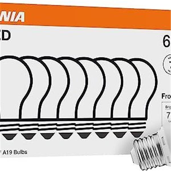 Sylvania ECO LED Light Bulb, A19 60W Equivalent, Efficient 9W, 7 Year, 750 Lumens, 2700K, Non-D