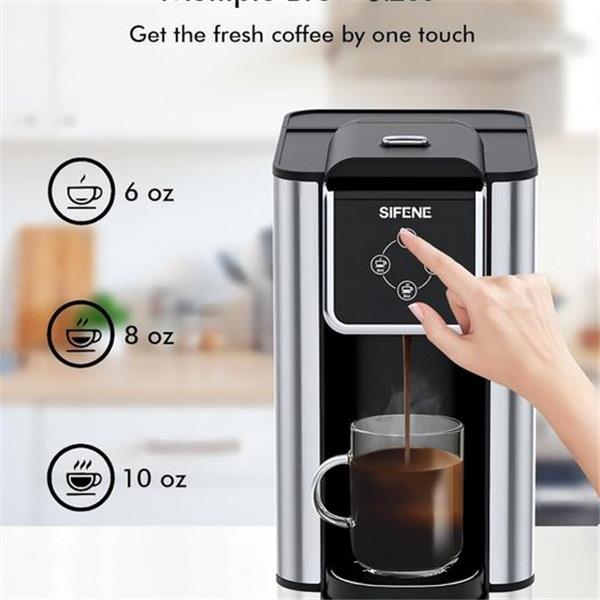 SiFENE Coffee Machine, 3 in 1 Single Serve Coffee Maker, Personal Coffee Brewer for K-Pod Capsu