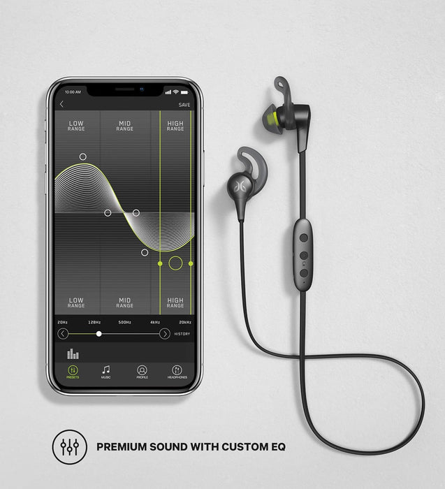 Jaybird X4 Wireless Bluetooth Headphones,Compatible with iOS and Android Smartphones: Sweatproof and Waterproof - Black Metallic/Flash