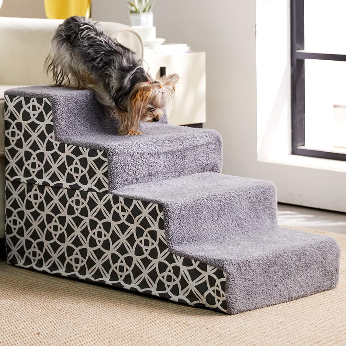BFPETHOME Dog Stairs and Steps, for Small Medium Dogs and Cats , Pets Stairs and Dog Steps Foam for High Bed and Couch