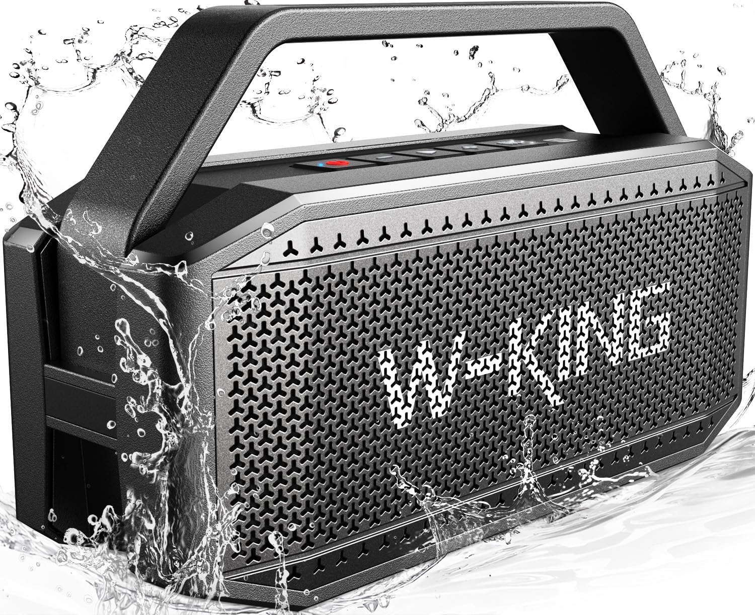 Bluetooth Speaker, W-KING (100W PEAK)60W RMS Portable Loud Wireless Speaker/Deep Bass, IPX6 Waterproof Outdoor Powerful Party Haut Parleur Speaker BoomBox, V5.0/40H Play/Power Bank/TF Card/AUX/NFC/EQ