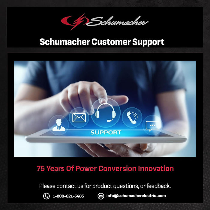 Schumacher SC1361 2/10/50A 12V Handheld Battery Charger