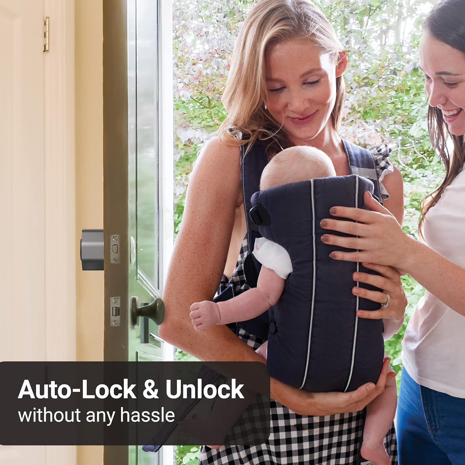 Bosma - Aegis Lock Smart Door Lock with Alert and Remote Control, Black