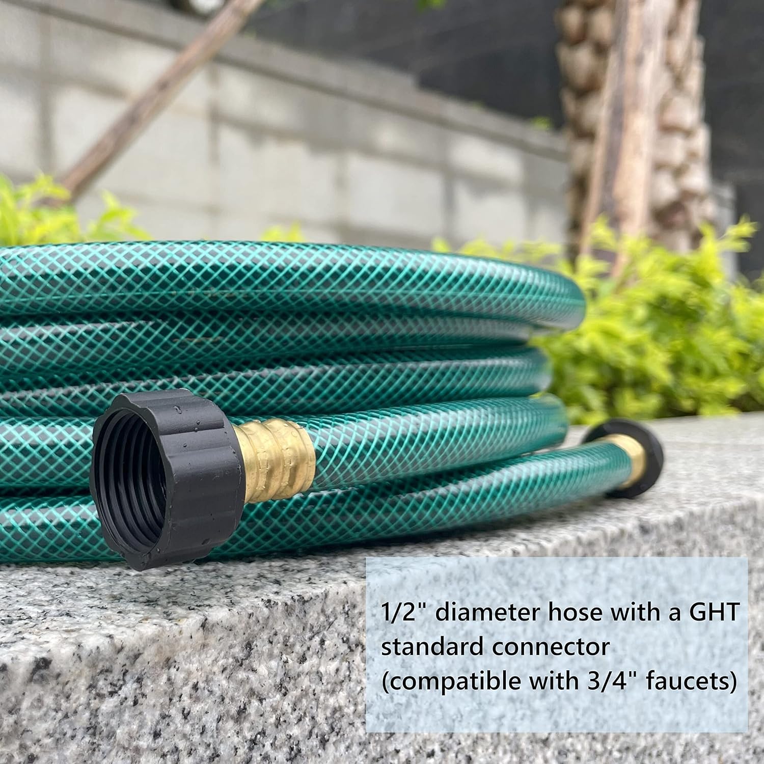 1/2 Inch Garden Hose 25FT Flexible and Durable PVC Hose for Lawns, Car Wash, Watering Hose