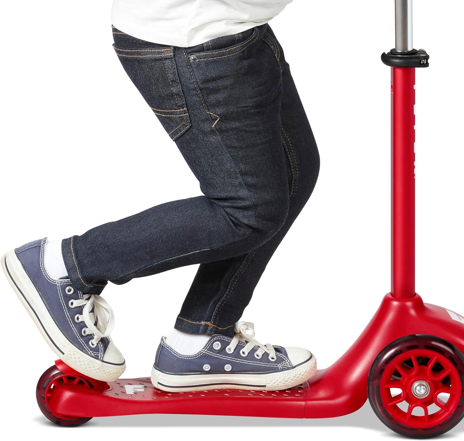 Flyer Glider Jr., Lean to Steer Toddler Scooter, Red, for Kids Ages 2-5 Years