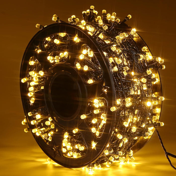 Marchpower Easter Twinkle Lights 328ft 1000 LED with 8 Modes and Memory, Diamond Shape Cristmas String Lights Plug in - Indoor Outdoor Waterproof Romance Wedding Home Garden Party Decor, Warm White