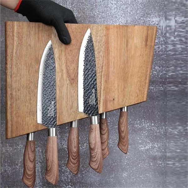 Azauvc Magnetic Knife Block,12-16 Knives Holder with Powerful Magnets,Knife Board Knife Strip R