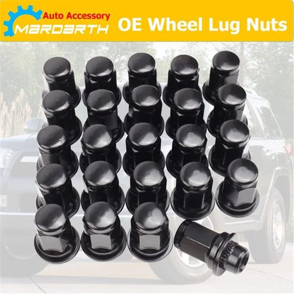Set of 24, 12x1.5mm 1.87 Inch Length 13/16 Hex OEM Factory Mag Lug Nuts for Tacoma 4 Runner FJ