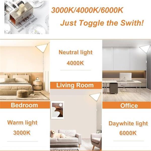 Upgraded Corner Light, 20W 2000LM LED Triangle Corner Lights, Corner Lights for Living room