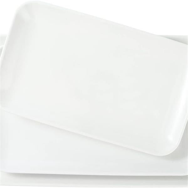 HAPPY KIT Large Serving Platter, 16"/14"/12" White Large Serving Tray, Ceramic Party Trays&Plat