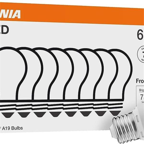 Sylvania ECO LED Light Bulb, A19 60W Equivalent, Efficient 9W, 7 Year, 750 Lumens, 2700K, Non-D