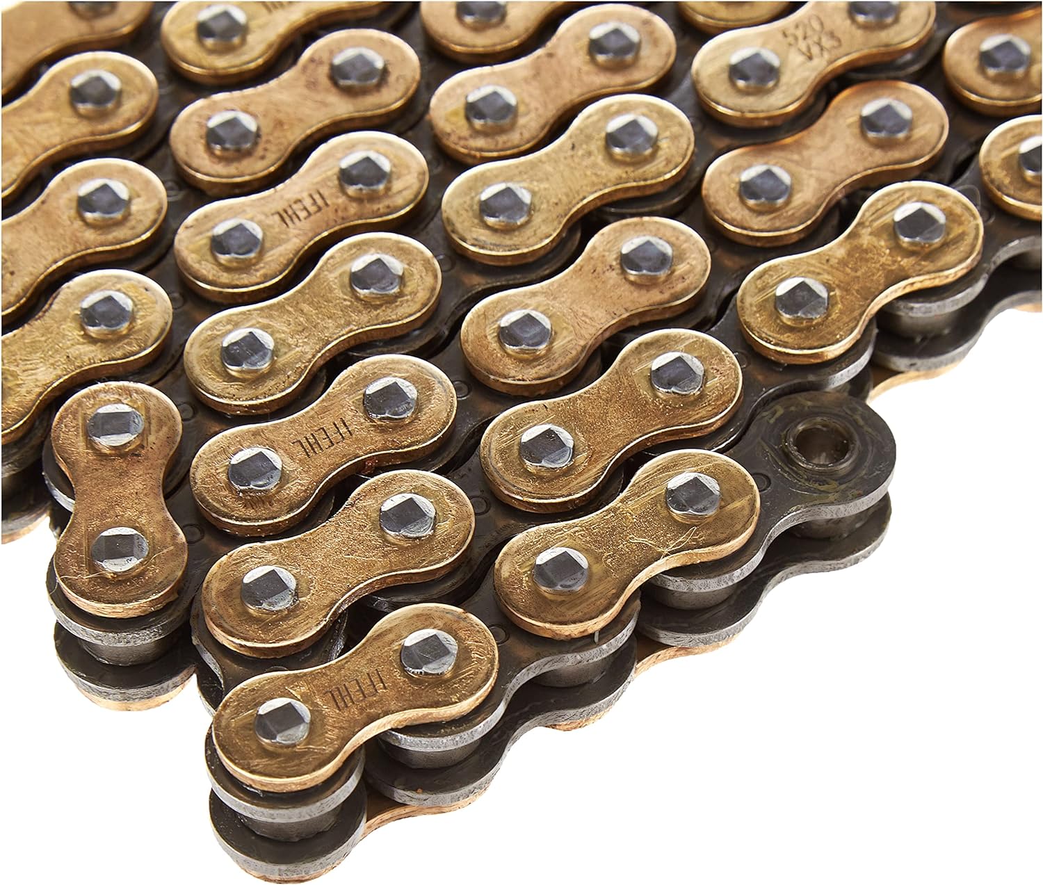 DID (520VX3GB-120) Gold 120 Link High Performance VX Series X-Ring Chain with Connecting Link