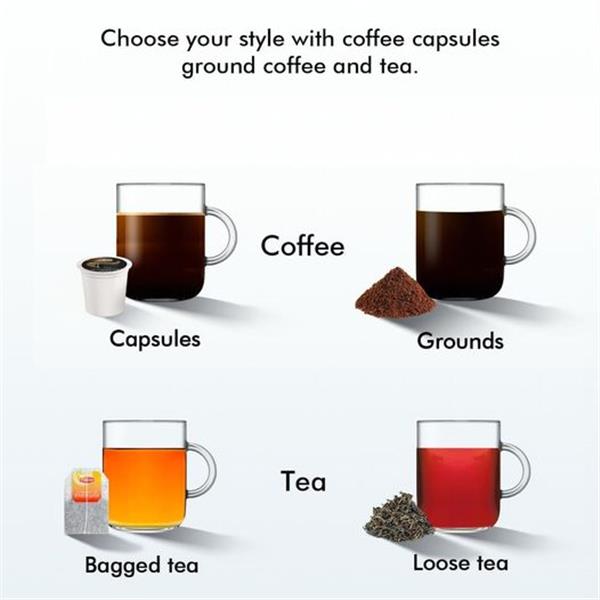 SiFENE Coffee Machine, 3 in 1 Single Serve Coffee Maker, Personal Coffee Brewer for K-Pod Capsu