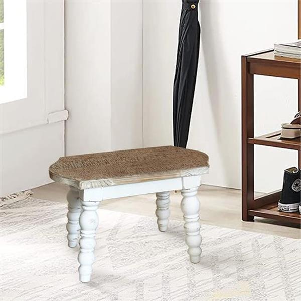 dwellington Farmhouse Wooden Step StooL Adults, FOR Kitchen, Bedroom, plant holder