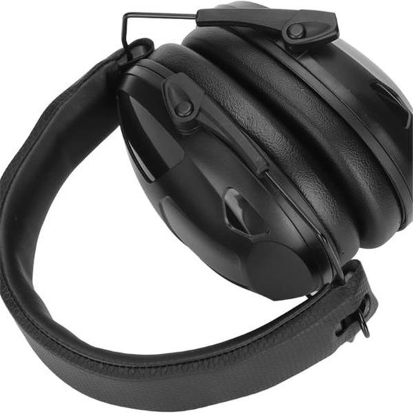 Ear Muffs, NRR 34dB SNR 34dB Noise Cancelling Ear Protection Headphones Folding Black Slim Ear