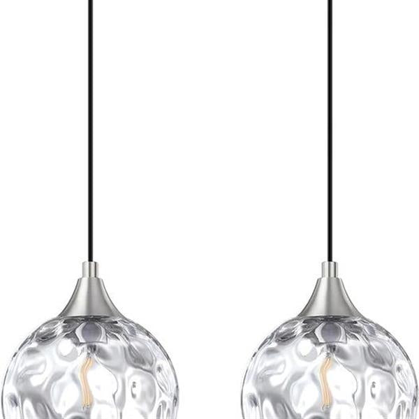 PACK OF 1 SEENMING HOUSE 3552-3555 Glass Pendant Light (Clear Glass)