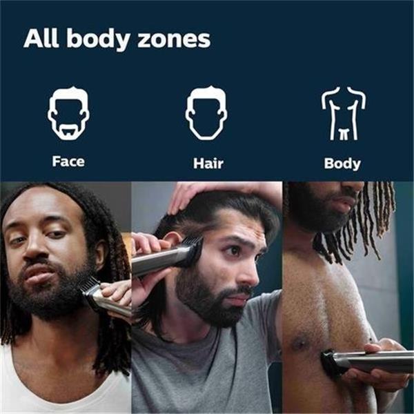 Philips Norelco Multigroom Series 7000, Mens Grooming Kit with Trimmer for Beard, Head, Hair, B