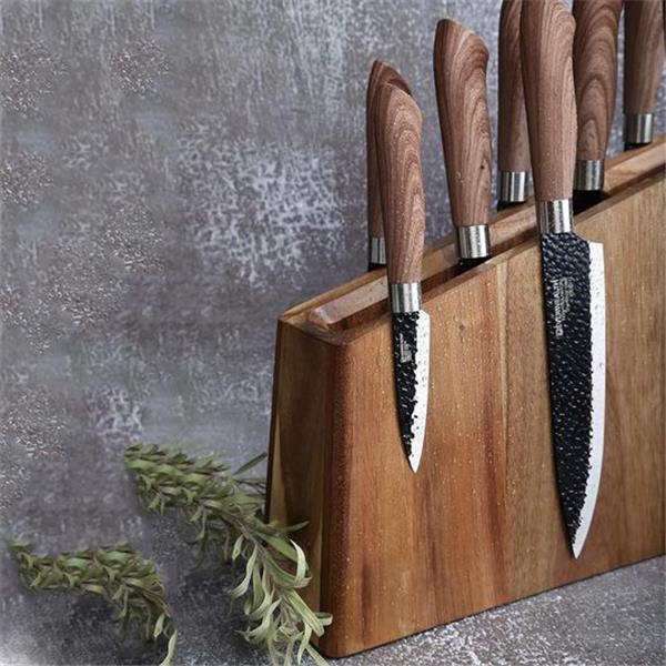 Azauvc Magnetic Knife Block,12-16 Knives Holder with Powerful Magnets,Knife Board Knife Strip R