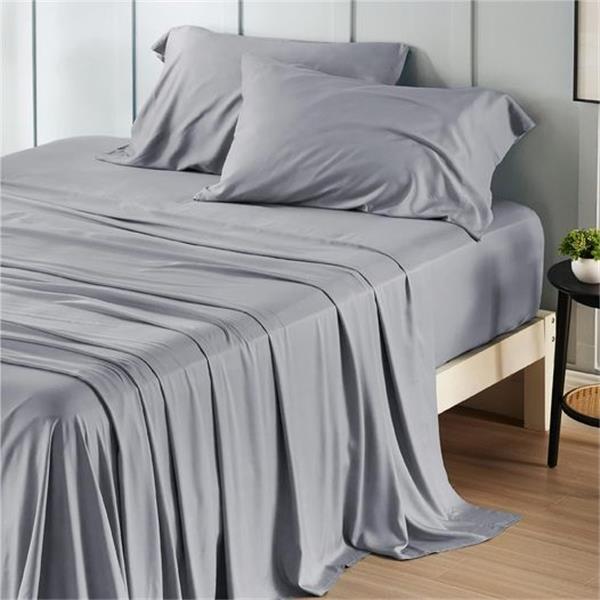 Bedsure King Size Sheet Set, Cooling Sheets King, Rayon Derived from Bamboo, Deep Pocket Up to