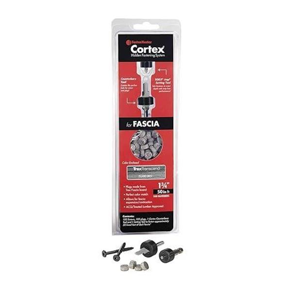 FastenMaster Cortex Fastening System for Trex Fascia - 50 LF - Island Mist