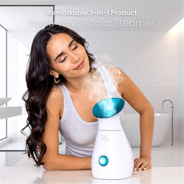 Ionic NanoSteamer - 3-in-1 Facial Steamer with Precise Temp Control - Atomizer - Mist - Humidif