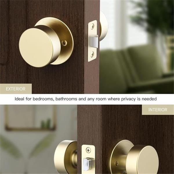 MrArm Privacy I Door Knob for Hallway, Closet and Bathroom I Reversible Heavy Duty Design I Fit