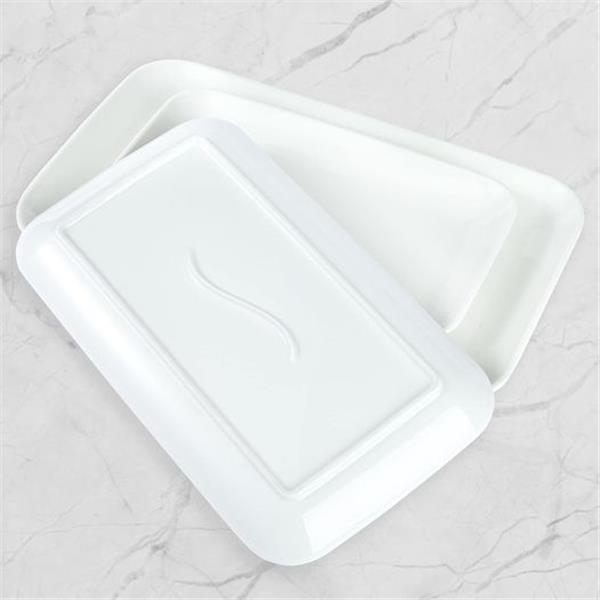 HAPPY KIT Large Serving Platter, 16"/14"/12" White Large Serving Tray, Ceramic Party Trays&Plat