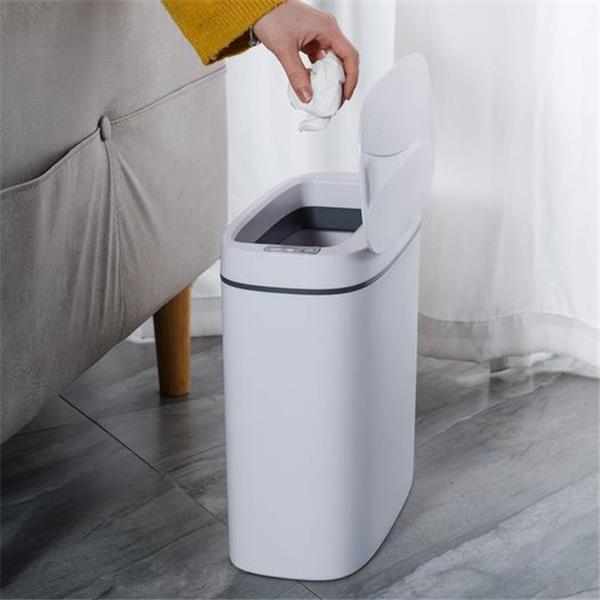 Sooyee 14 Liter Automatic Trash Can with lid,3.6 Gallon Touchless Trash Can or Kick,Garbage Can