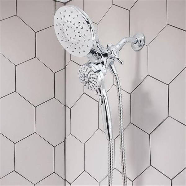 Moen 26009 Engage Magnetix 2.5 GPM Handheld/Rain Shower Head 2-in-1 Combo Featuring Magnetic Do