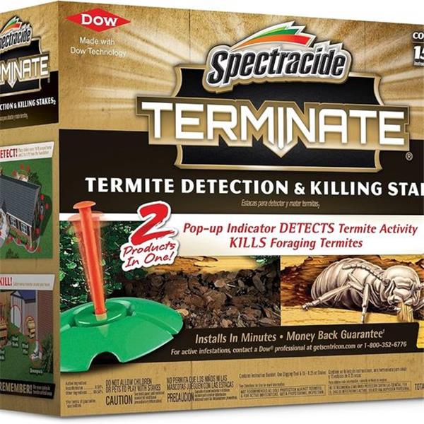 Spectracide Terminate Termite Detection & Killing Stakes, Kills Foraging Termites, Detects Term