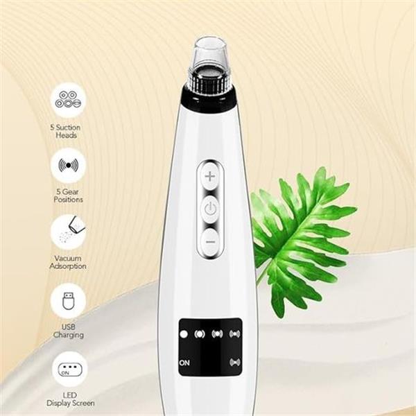 2024 Newest Blackhead Remover Pore Vacuum, Electric Facial Pore Cleaner with 5 Suction Levels,