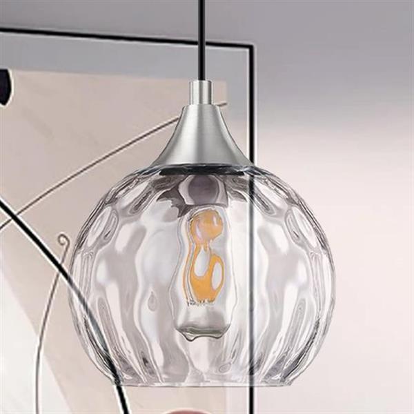 PACK OF 1 SEENMING HOUSE 3552-3555 Glass Pendant Light (Clear Glass)