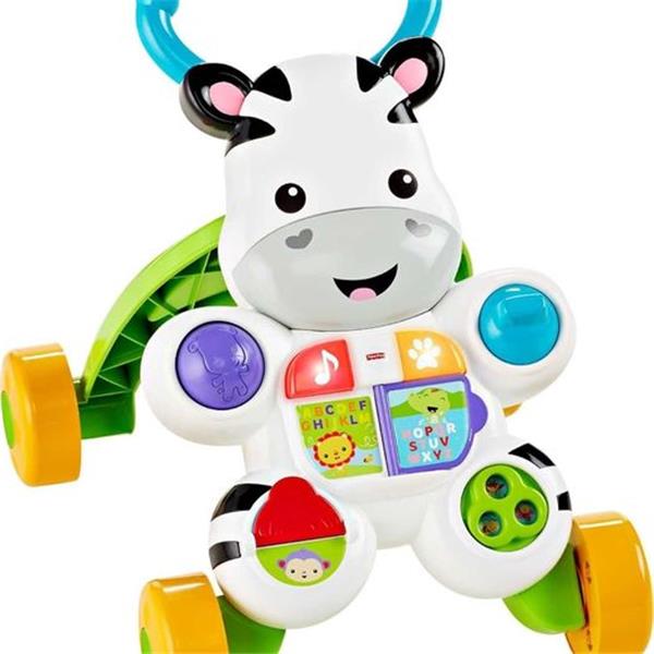 Fisher-Price Learn with Me Zebra Walker, musical baby activity and walking toy