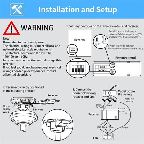 HD3 Fan Remote Replacement