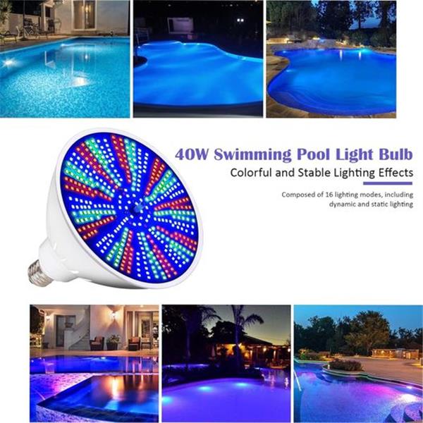 KIALUSH Pool Light Bulb RGB 120V