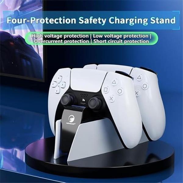 Ps5 Controller Charging Station,Ps5 Charging Station with Fast Switch Dock AC Adapter,DualSense